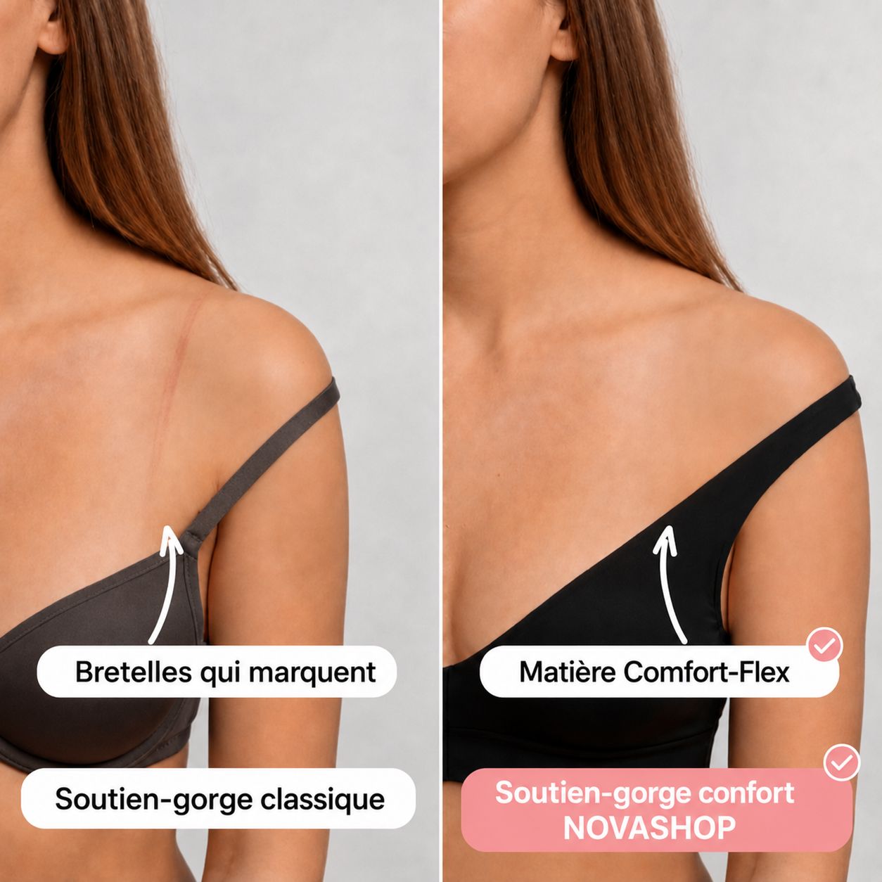 Soutien-gorge confort sans coutures ni armatures