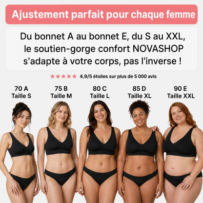 Soutien-gorge confort sans coutures ni armatures