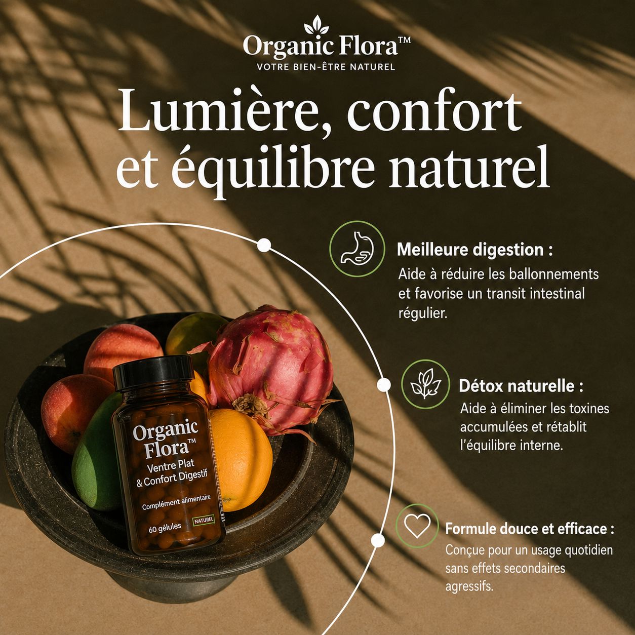 Organic Flora™ – Ventre Plat & Confort Digestif