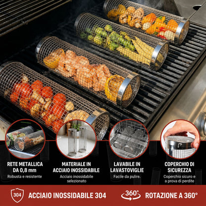 Cestello per barbecue – Qualità premium, grigliate perfette ogni volta