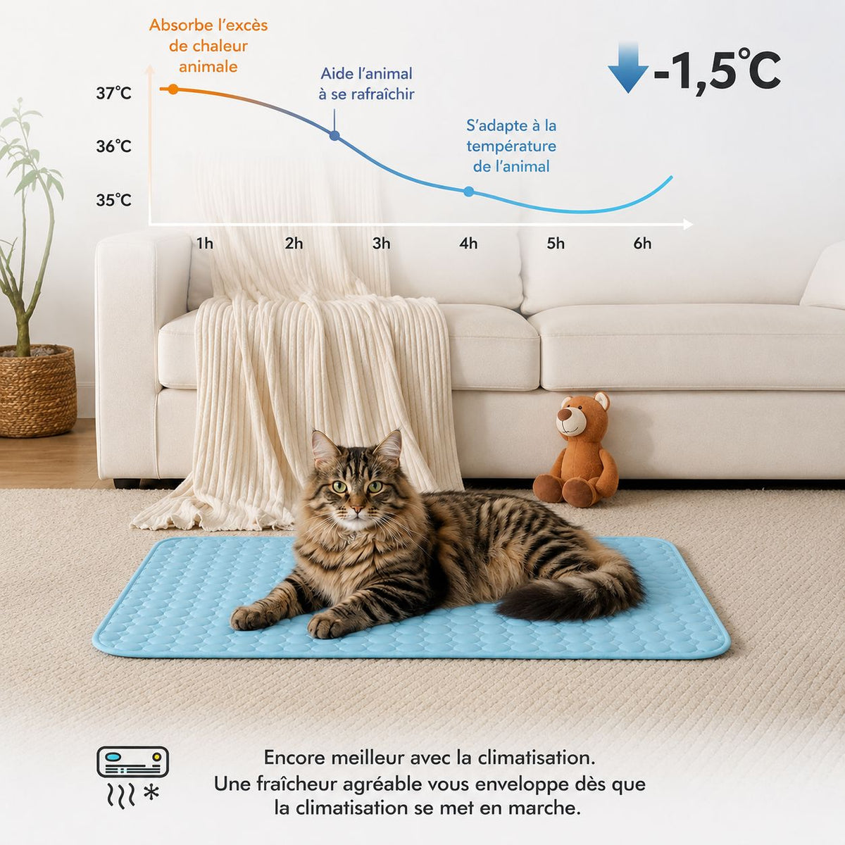 Tapis rafraîchissant Novashop