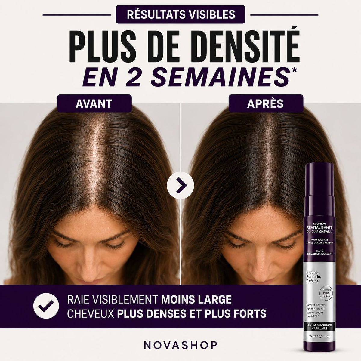 Sérum Densité+™ – Cheveux plus épais et plus volumineux