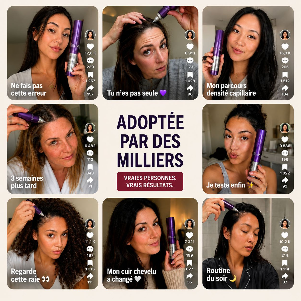 Sérum Densité+™ – Cheveux plus épais et plus volumineux