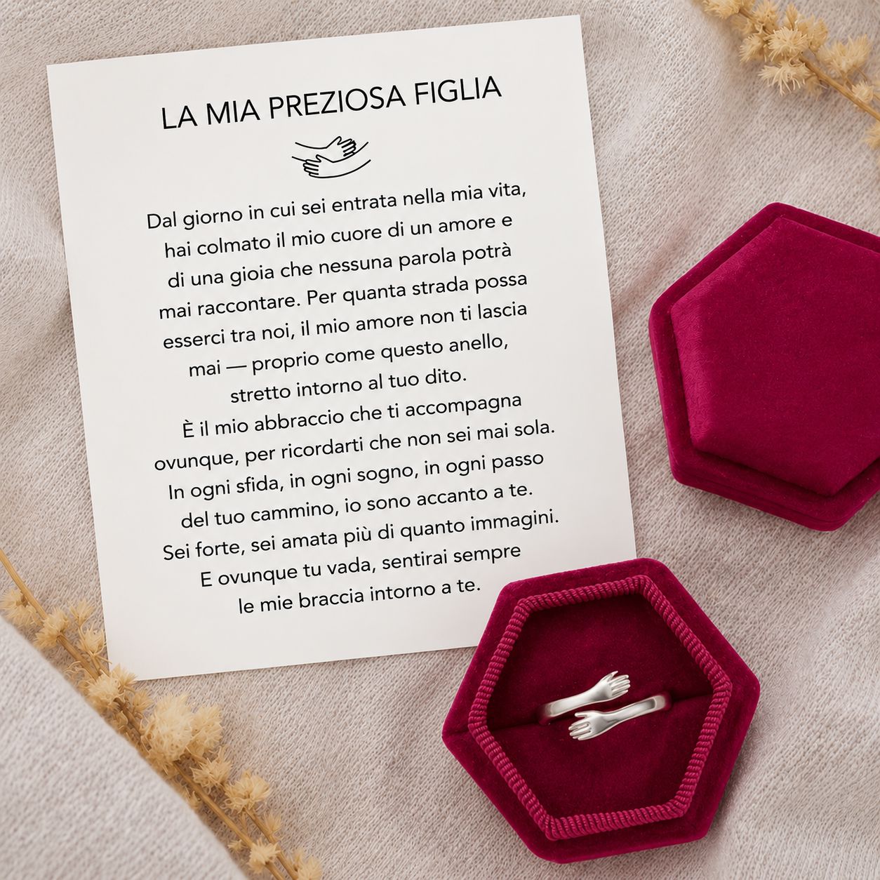 Mia preziosa figlia – Anello coccola