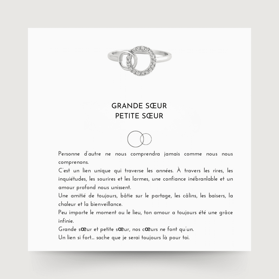 À ma sœur - Bague « Nous pour toujours »