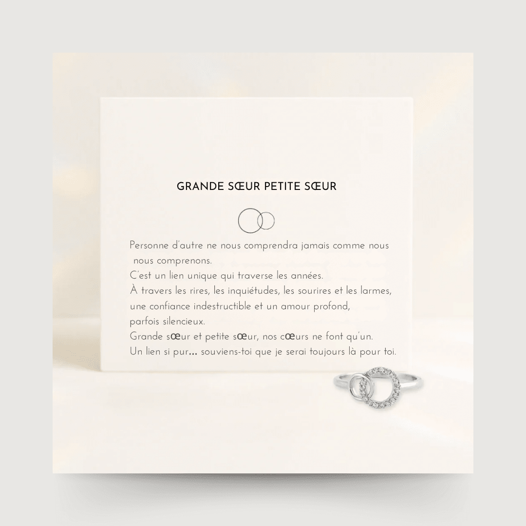 À ma sœur - Bague « Nous pour toujours »