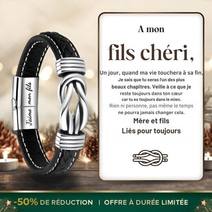 Bracelet Infini - À mon Fils chéri