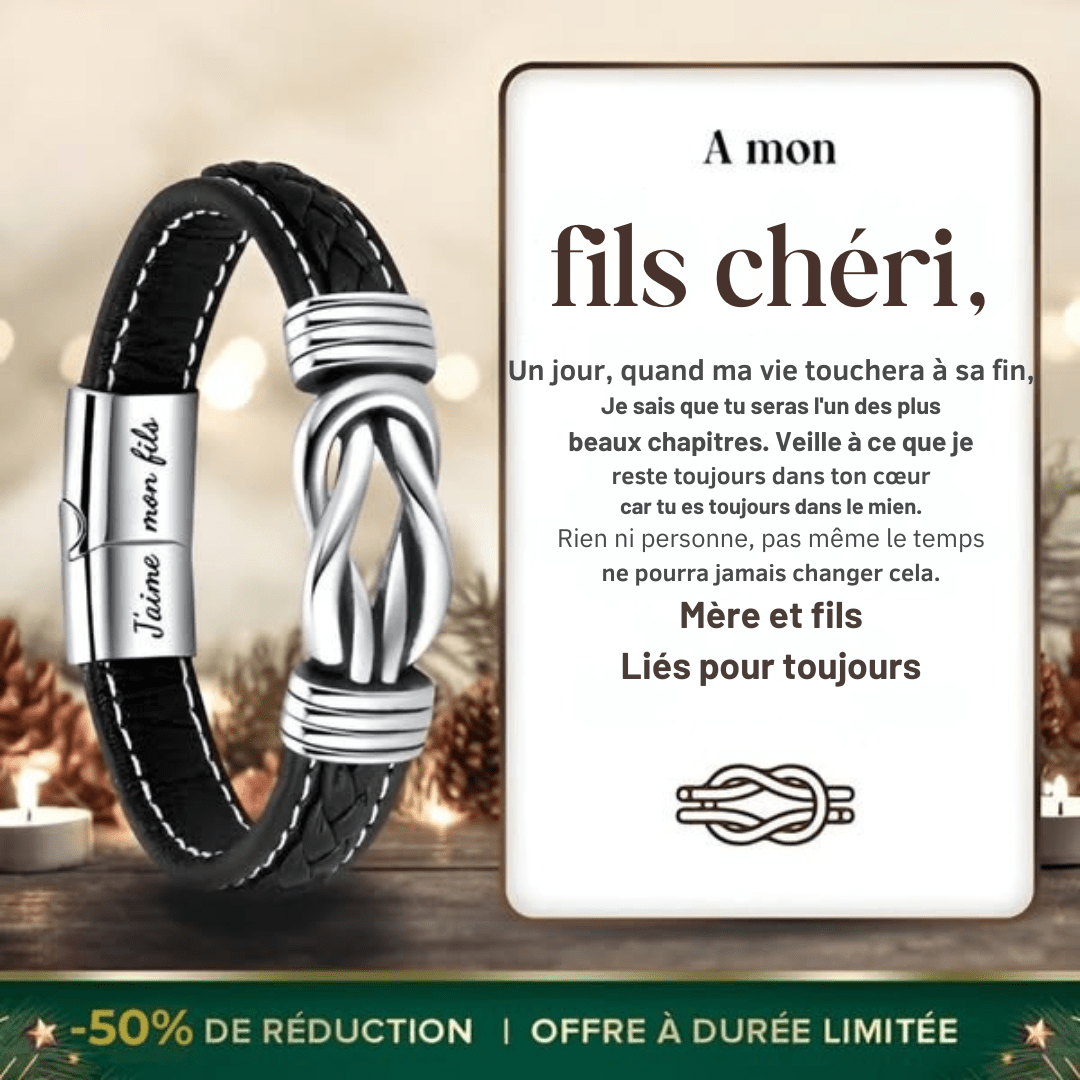 Bracelet Infini - À mon Fils chéri