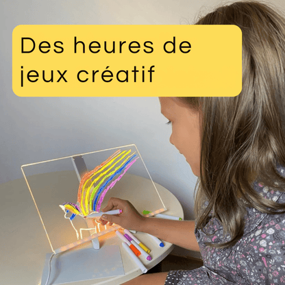 Tableau à dessin LED pour enfants