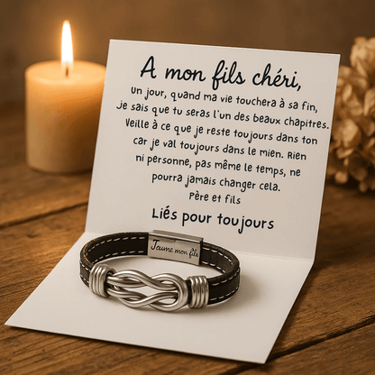 Bracelet Infini - À mon Fils chéri - De papa